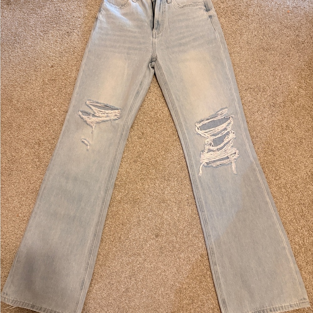 Leslie Vervet Distressed Light Blue Women's Jeans